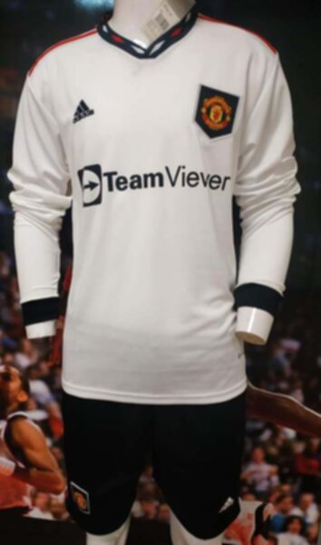 форма Manchester United  длинный рукав   2022-2023  гостевая полиэстер 100%