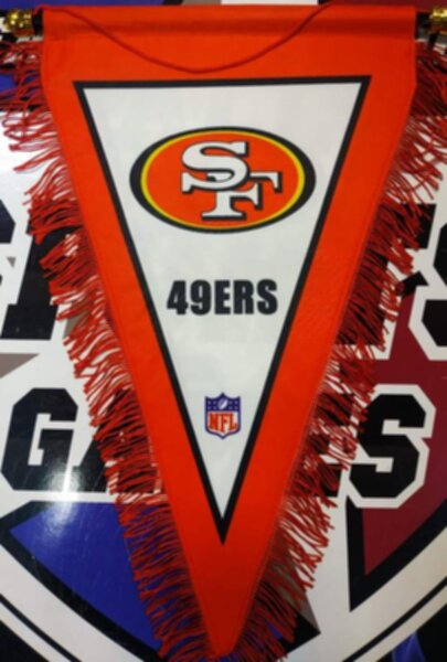вымпел San Francisco 49ers  40 Х 25 см  матерчатый