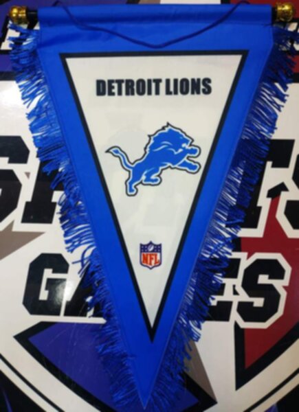 вымпел Detroit Lions  40 Х 25 см  матерчатый
