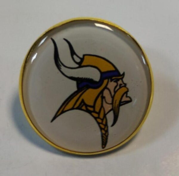 значок Minnesota Vikings  №0304  2,5 см  металл+полимерная смола