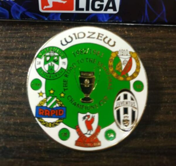 значок  Champion Cup 1982-83 №1062  4 см металл