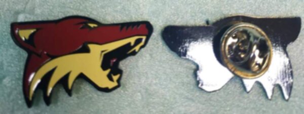 значок Arizona Coyotes  №1156  3 х 2 см металл