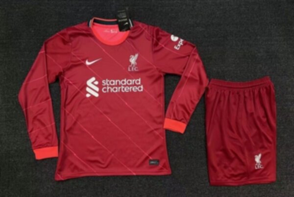 форма Liverpool  длинный рукав  2021-2022  домашняя