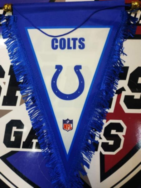 вымпел Indianapolis Colts  40 Х 25 см  матерчатый