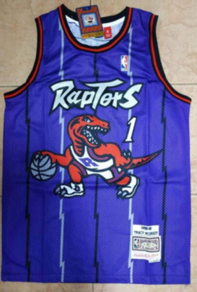 майка баскетбольная  Toronto Raptors №1 McGRADY  Mitchell & Ness