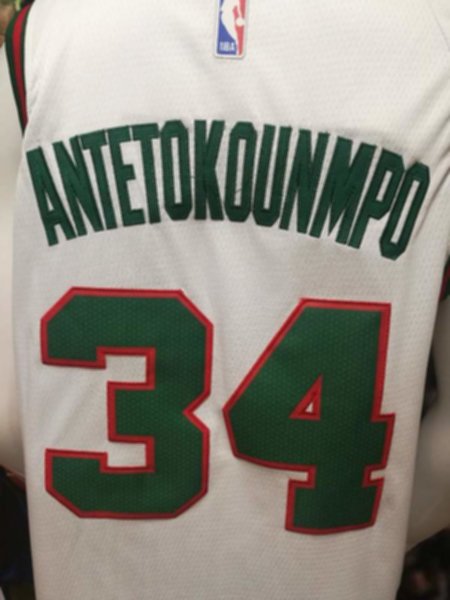 майка баскетбольная Milwaukee Bucks №34 ANTETOKOUNMPO  nike
