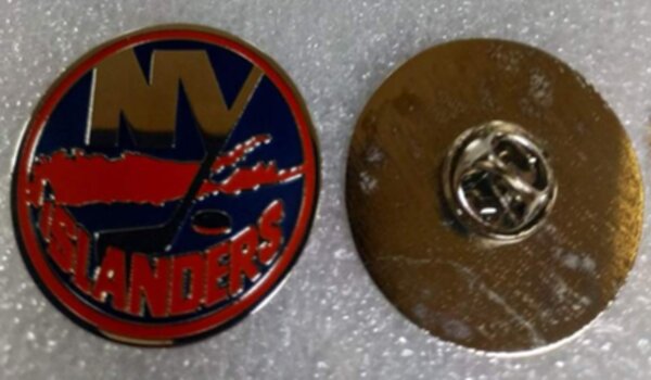 значок New York Islanders  №1162   3 см металл