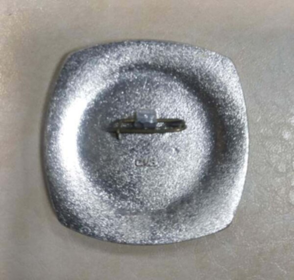 значок  приз Известий 1973  №0927   4,5 см  алюминий