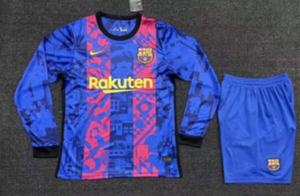 форма Barcelona длинный рукав  2021-2022  резервная