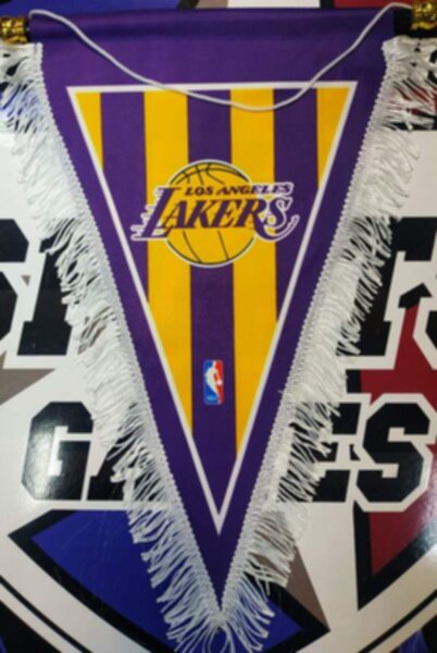 вымпел Los Angeles Lakers  40 Х 25 см  матерчатый