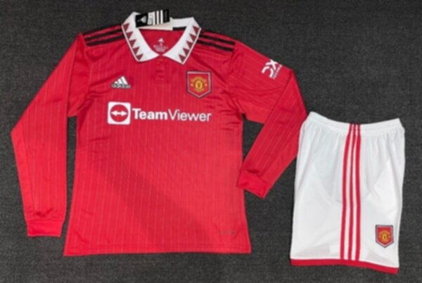 форма Manchester United  длинный рукав   2022-2023  домашняя полиэстер 100%
