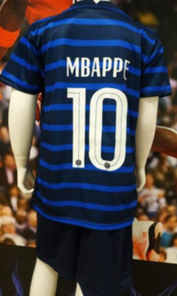 форма детская  сборной Франции №10 Mbappe  Euro 2020