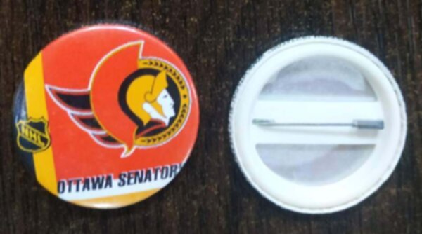 значок Ottawa Senators  №0358  4см  закатной