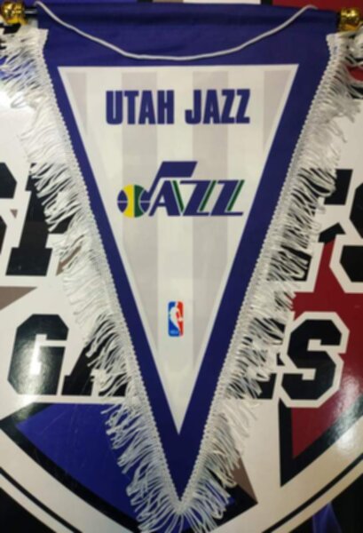 вымпел Utah Jazz  40 Х 25 см  матерчатый