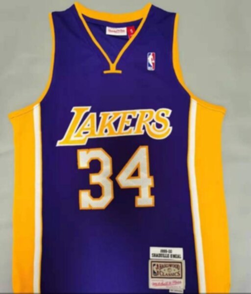 майка баскетбольная ретро Los Angeles Lakers №34 O NEAL  Mitchell & Ness