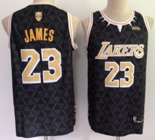 майка баскетбольная LA Lakers №23 JAMES black panther