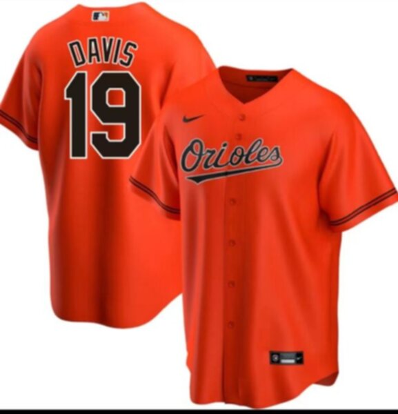майка бейсбольная Baltimore Orioles №19 DAVIS