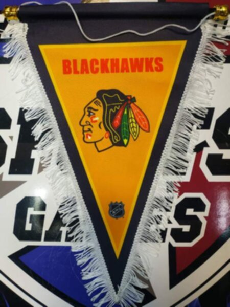 вымпел Chicago Blackhawks   40 Х 25 см  матерчатый