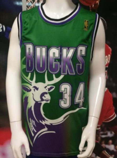 майка баскетбольная ретро  Milwaukee Bucks №34  ALLEN  nike