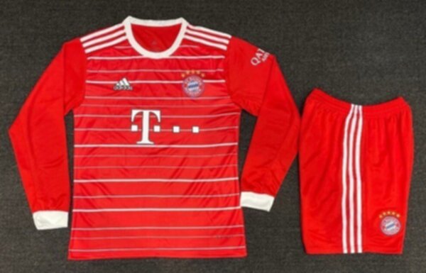 форма Bayern Munchen  длинный рукав 2022-2023  домашняя  полиэстер 100%