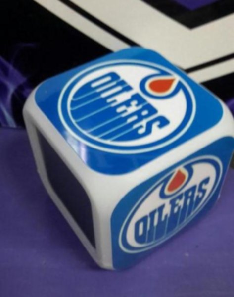 часы с LED Edmonton Oilers 8 х 8 х 8см