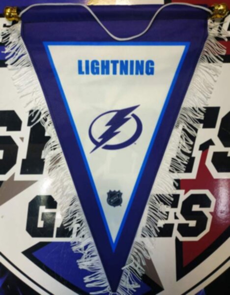 вымпел Tampa Bay Lightning   40 Х 25 см  матерчатый