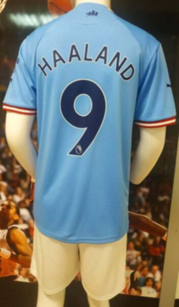 форма Manchester City №9 HAALAND 2022-2023 puma домашняя полиэстер 100% 