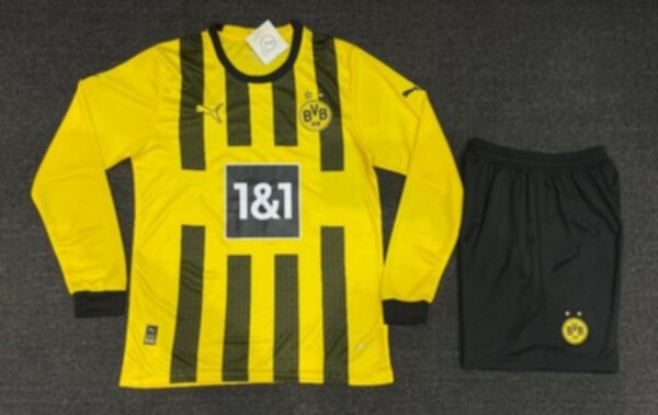 форма Borussia Dortmund длинный рукав 2022-2023  домашняя полиэстер 100%