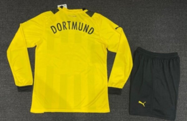 форма Borussia Dortmund длинный рукав 2022-2023  домашняя полиэстер 100%