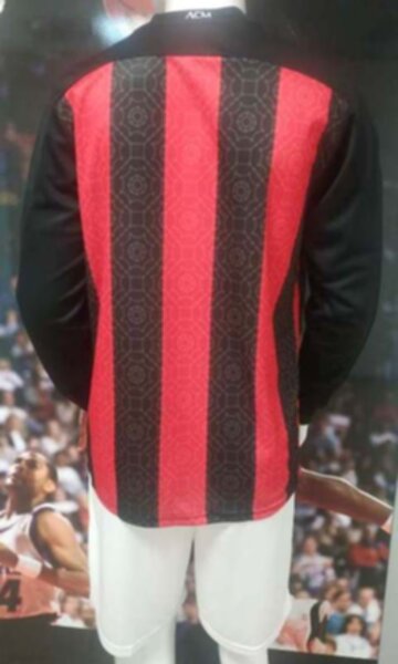форма AC Milan  длинный рукав 2020-2021  домашняя   полиэстер 100%