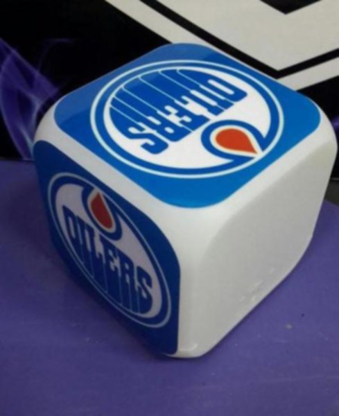 часы с LED Edmonton Oilers 8 х 8 х 8см