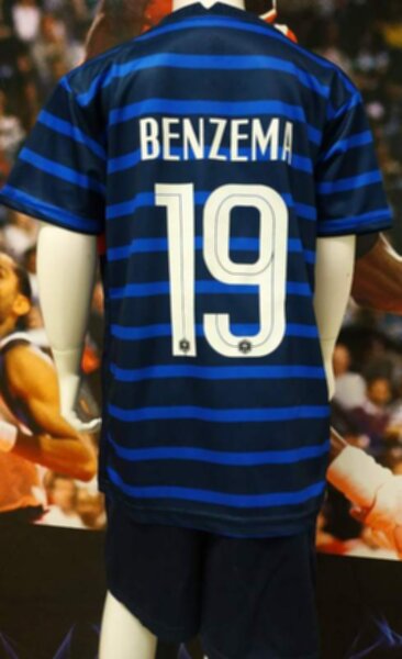 форма детская  сборной Франции №19 Benzema  Euro 2020
