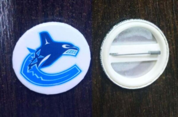 значок Vancouver Canucks  №0339  закатной  4см