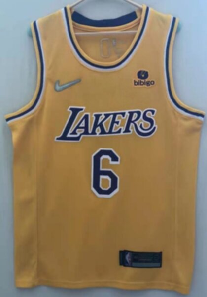 майка баскетбольная Los Angeles Lakers №6 JAMES  Nike,полиэстер 100%
