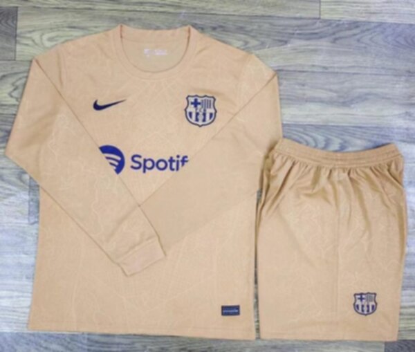 форма Barcelona длинный рукав  2022-2023 Nike гостевая 