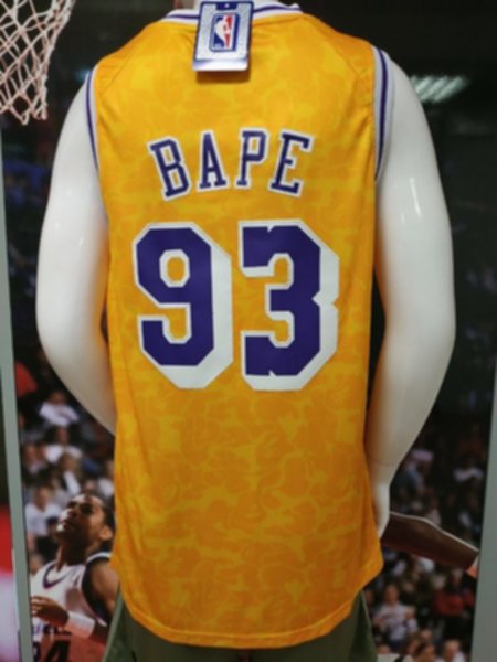 майка   баскетбольная Los Angeles Lakers  BAPE