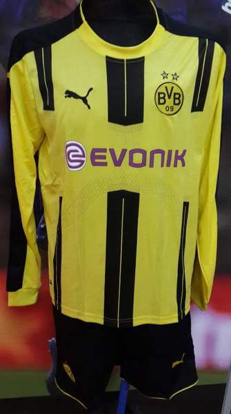 форма Borussia Dortmund   длинный рукав  2016-2017  домашняя