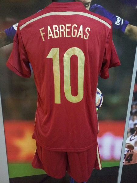 форма сборной Испании №10 FABREGAS   World Cup 2014