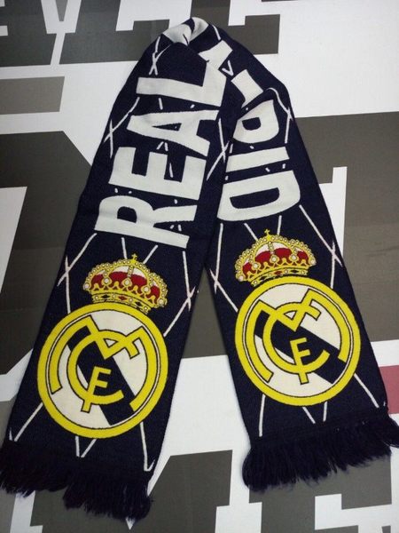 шарф Real Madrid  130см х 18см односторонний  акрил 100%