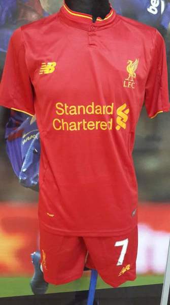 Форма Liverpool №7 MILNER  2016-2017 домашняя