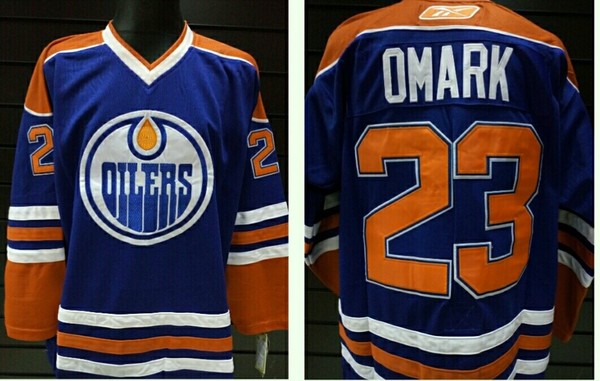 свитер хоккейный Edmonton Oilers №23 OMARK  Reebok