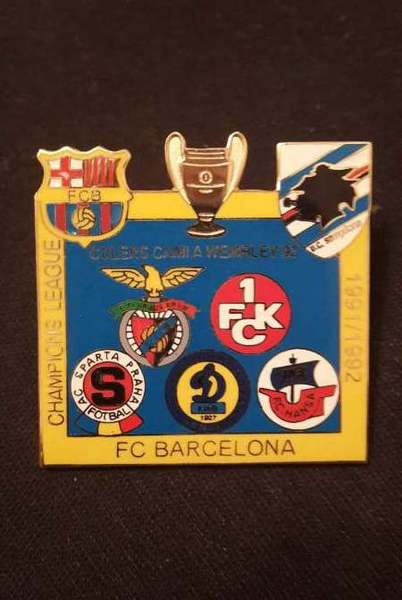 значок Barcelona-Sampdoria  №0456 