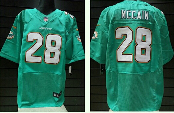 майка для американского футбола Miami Dolphins №28 MCCAIN