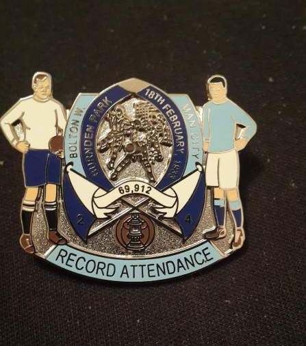 значок Bolton-Manchester City(№0412)