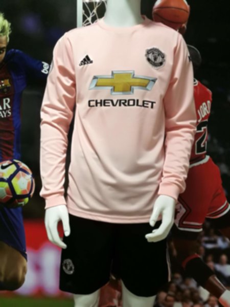 форма Manchester United  длинный рукав  2018-19  гостевая