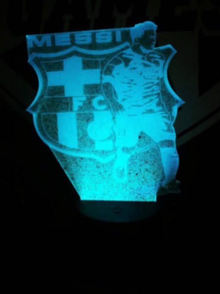 светильник LED Barcelona Messi  19см х 15см х 4см