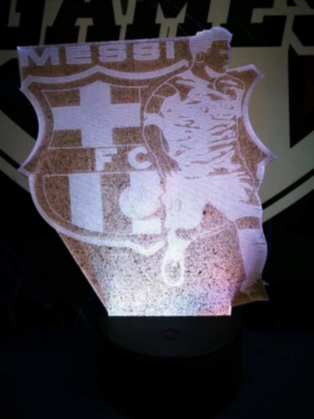 светильник LED Barcelona Messi  19см х 15см х 4см