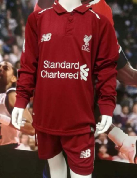 форма детская Liverpool  длинный рукав  2018-2019