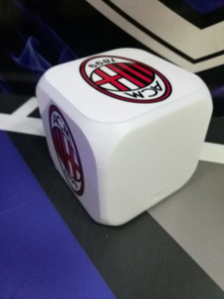 часы с LED AC Milan  8х8х8см
