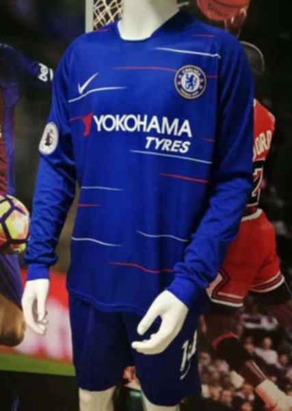 форма Chelsea  длинный рукав №10 HAZARD  домашняя  2018-2019